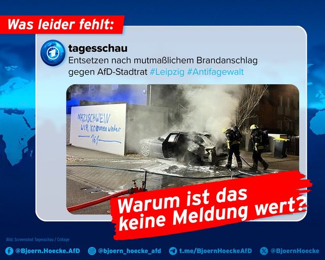 Brandanschlag gegen das Elternhaus des AfD-Stadtrats Marius Beyer im Leipziger Stadtteil Engelsdorf