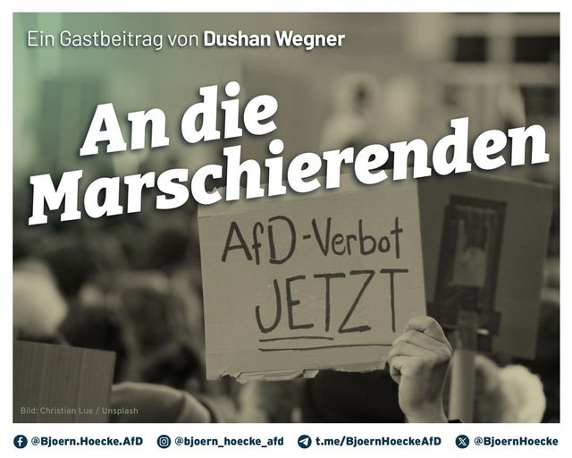 Dushan Wegner: An die Marschierenden