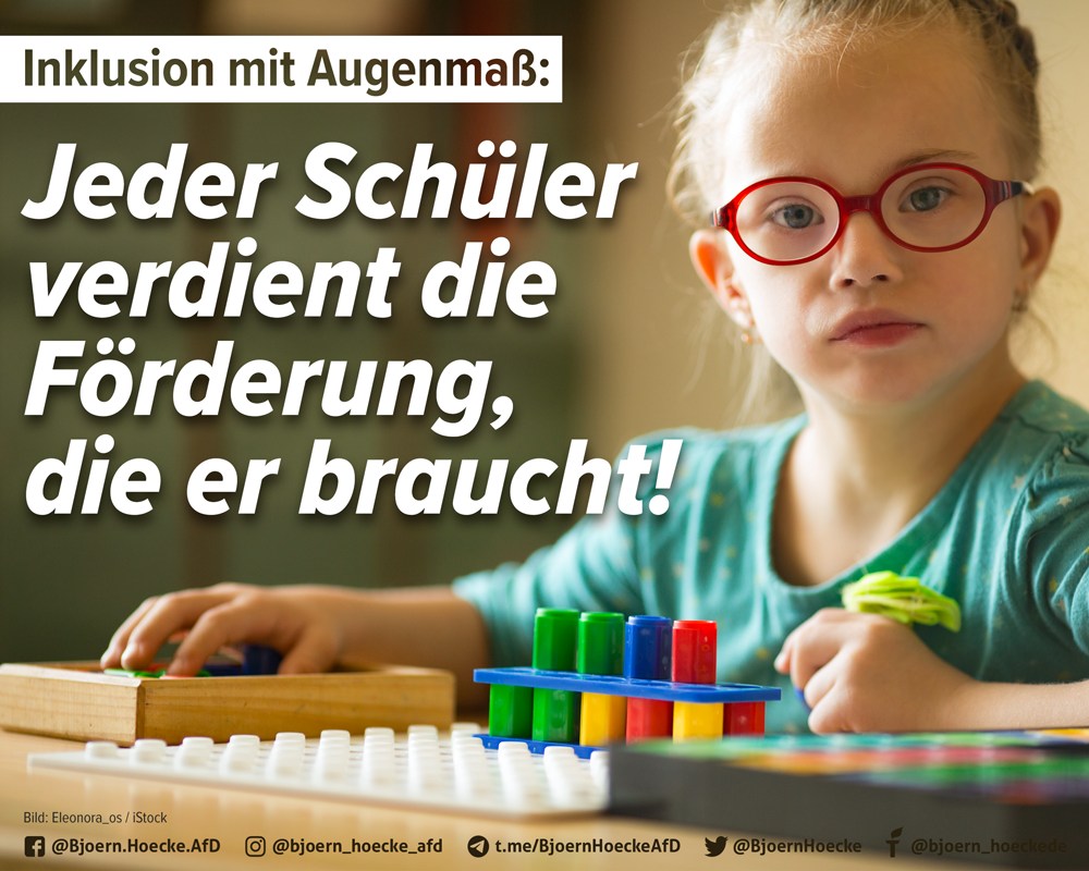 Inklusion mit Augenmaß: Jeder Schüler verdient die Förderung, die er braucht!