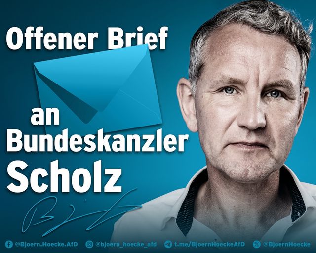 Offener Brief an Bundeskanzler Olaf Scholz