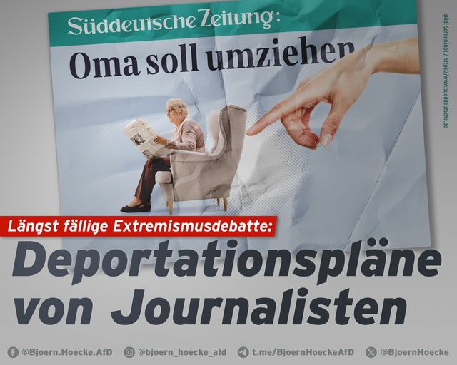 Deportationspläne von Journalisten