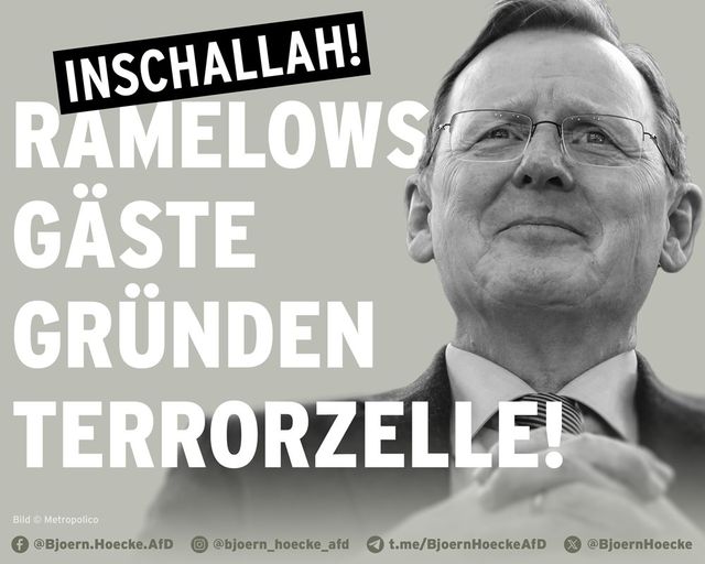 Ramelows Gäste gründen Terrorzelle!