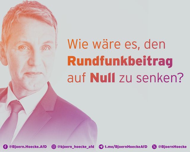 Wie wäre es , den Rundfunkbeitrag auf Null zu senken?