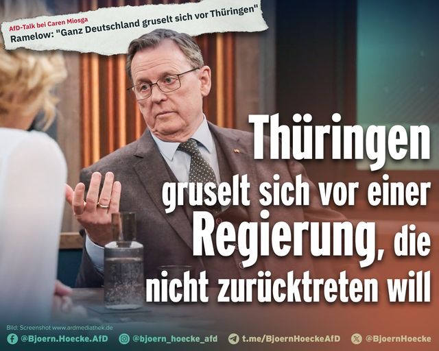 Thüringen gruselt sich vor einer Regierung, die nicht zurücktreten will