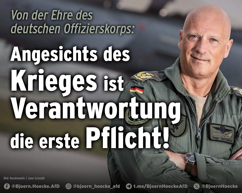 Verantwortung ist die erste Pflicht!