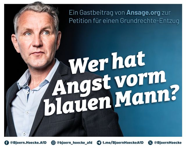 Grundrechtsentzug: Wer hat Angst vorm blauen Mann?