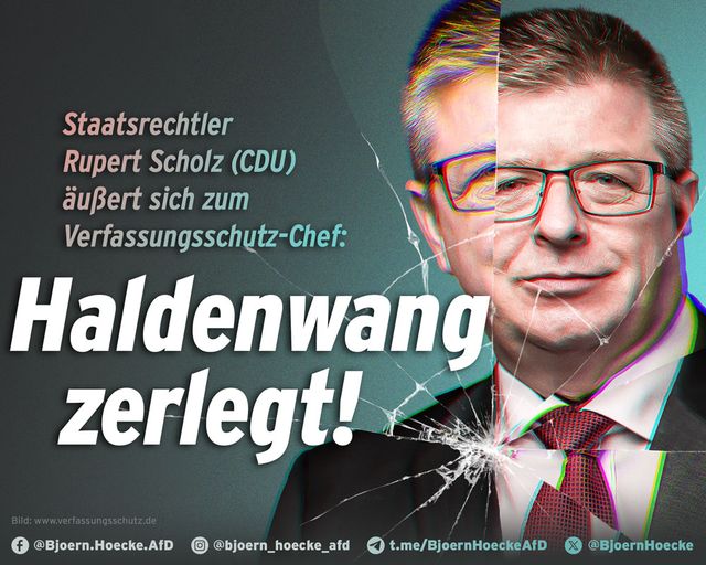 Staatsrechtler Rupert Scholz äußert sich zum Verfassungsschutz-Chef: Haldenwang zerlegt!