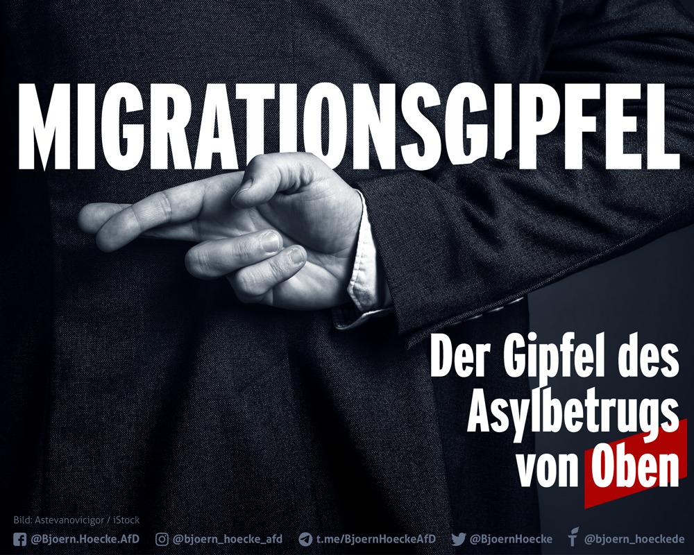 Migrationsgipfel: Der Gipfel des Asylbetrugs von Oben