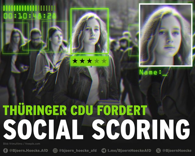 Thüringer CDU fordert Social Scoring