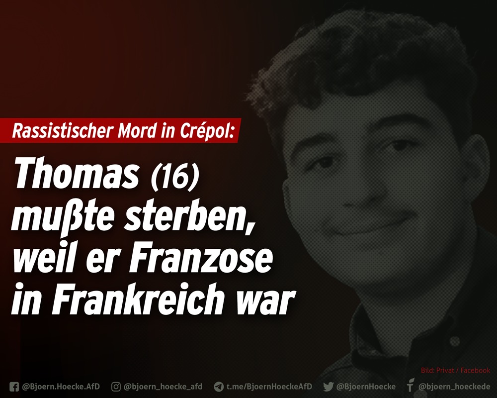 Rassistischer Mord in Crépol: Thomas musste sterben, weil er Franzose in Frankreich war