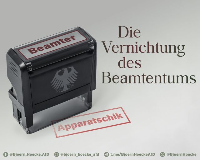 Die Vernichtung des Beamtentums