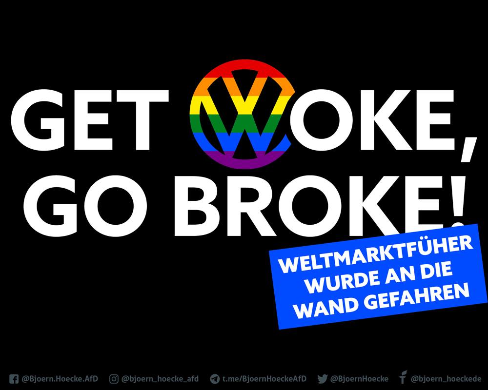 VW: Get woke, go broke!