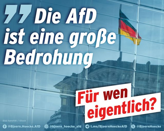 "Die AfD ist eine große Bedrohung" - Für wen eigentlich?