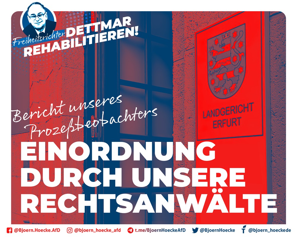 Freiheitsrichter Dettmar rehabilitieren!