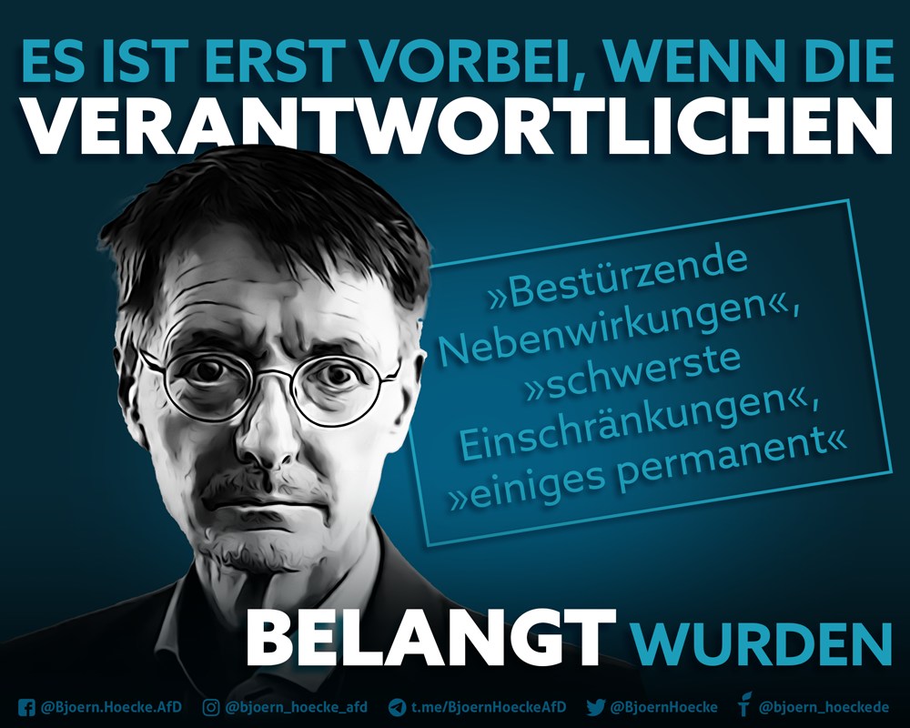 Corona-Gesundheitsskandal: Es ist erst vorbei, wenn die Verantwortlichen belangt wurden!