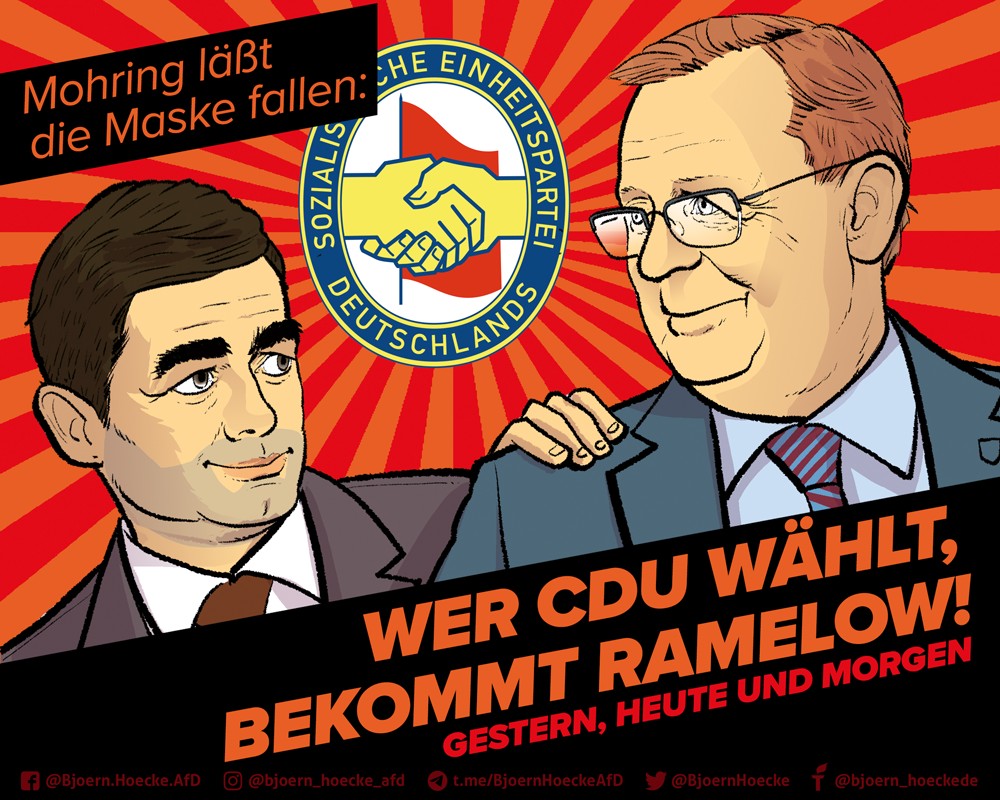 Mohring lässt Maske fallen: Wer CDU wählt, bekommt Ramelow!