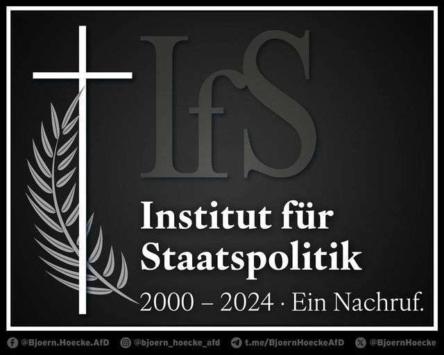 Institut für Staatspolitik - Ein Nachruf