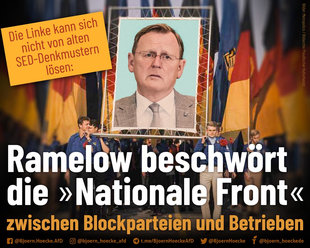 Ramelow beschwört die "Nationale Front"