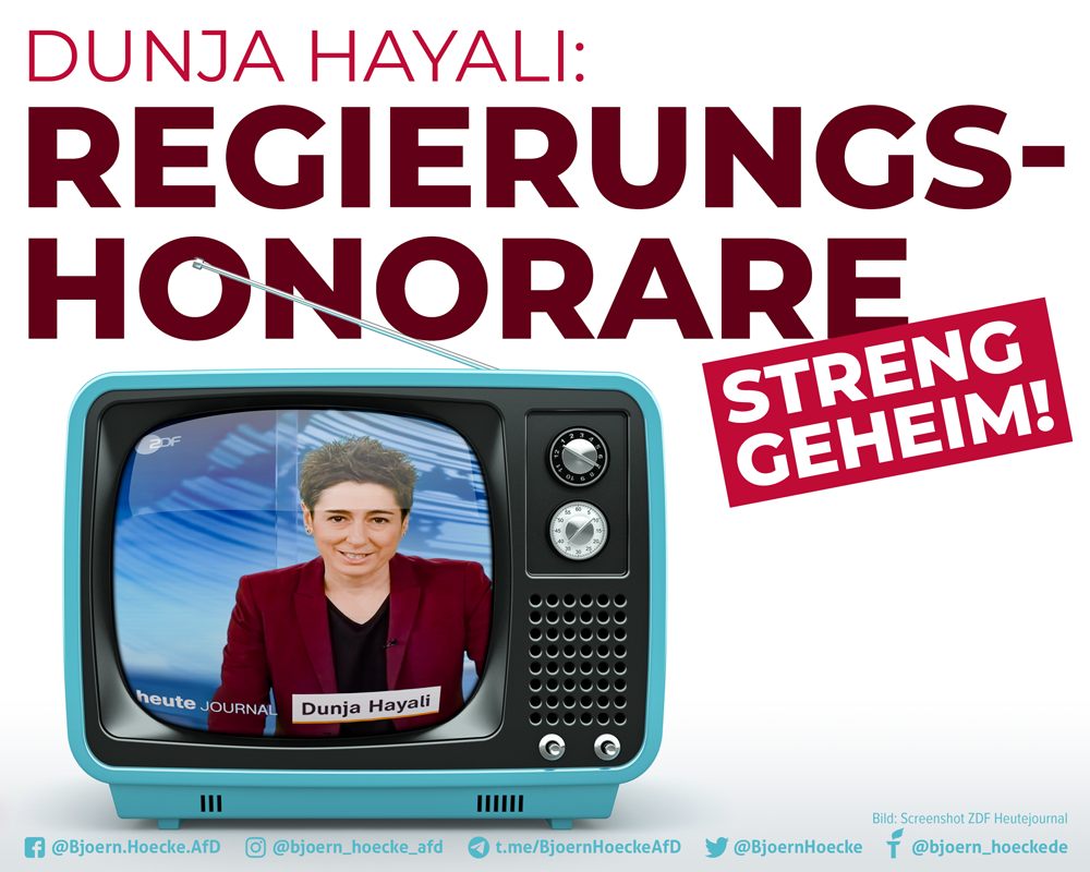 Dunja Hayali: Regierungs-Honorare streng geheim