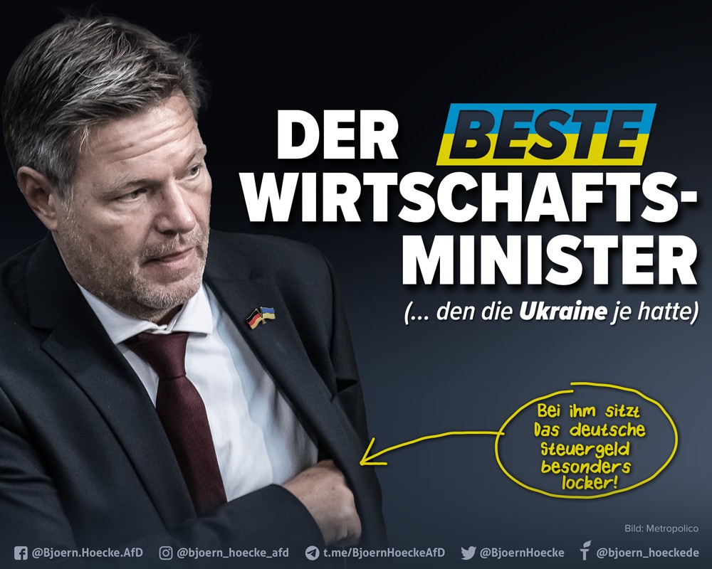 Habeck – bester Wirtschaftsminister…