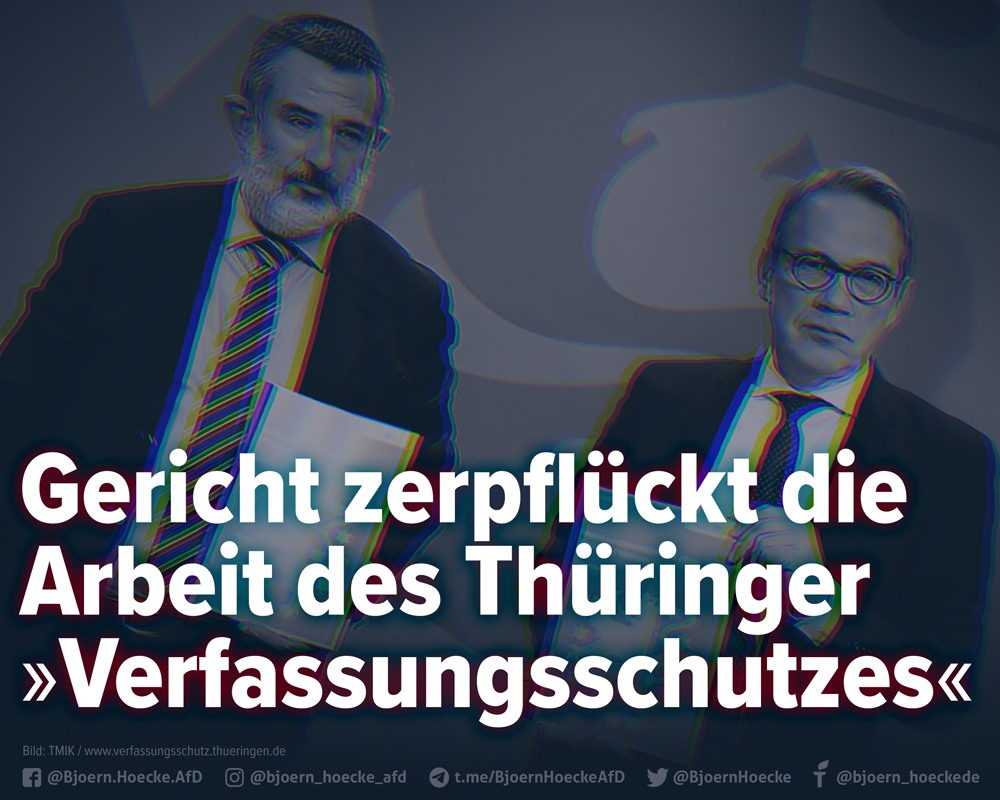 Gericht zerpflückt die Arbeit des Thüringer "Verfassungsschutzes"