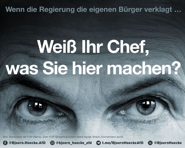 Wenn die Regierung ihre eigenen Bürger verklagt - Weiß Ihr Chef, was Sie hier machen?