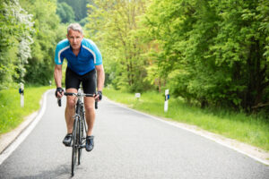 Björn Höcke bei einer Fahradtour