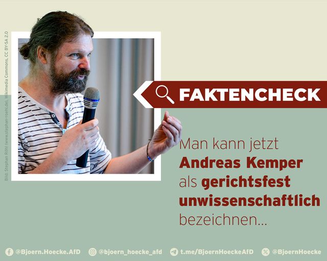 Faktencheck: man kann Andreas Kemper jetzt als gerichtsfest unwissenschaftlich bezeichnen