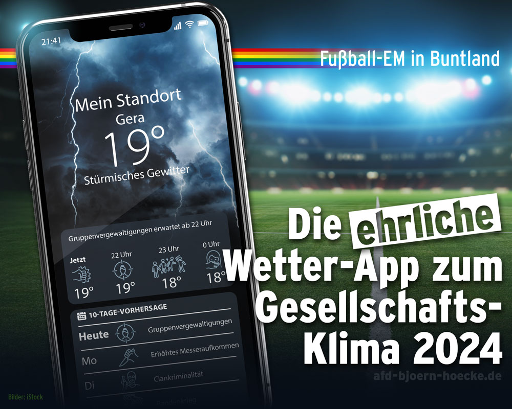 Die ehrliche Wetter-App zum Gesellschafts-Klima 2024