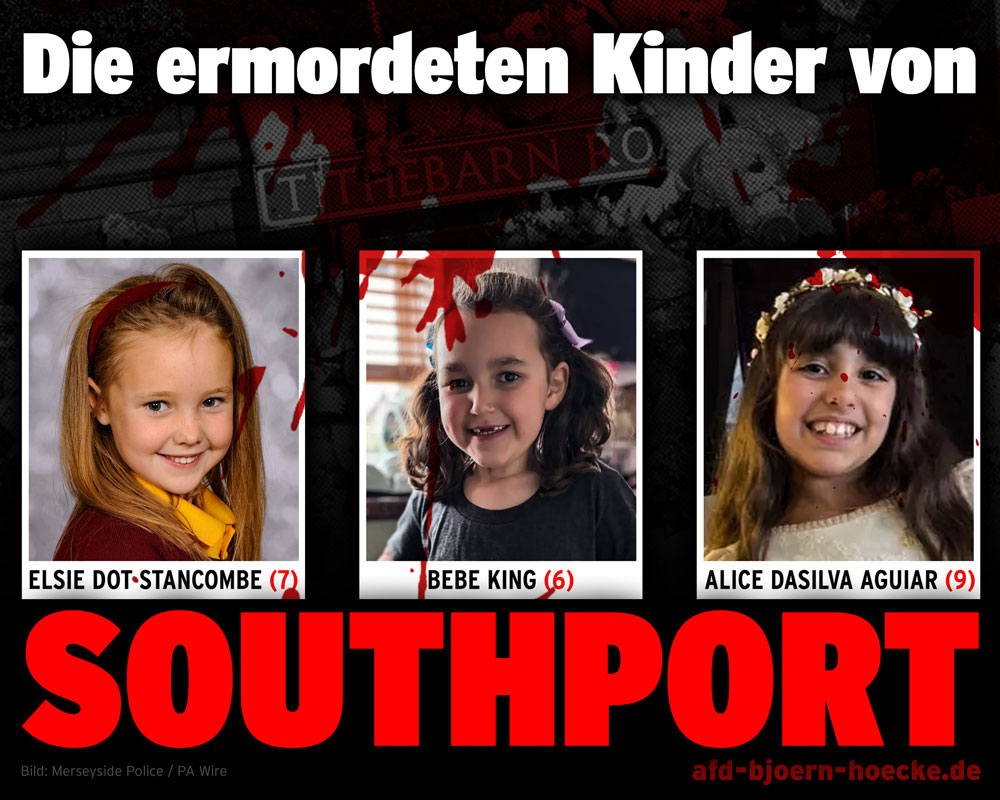 Die drei ermordeten Kinder von Southport