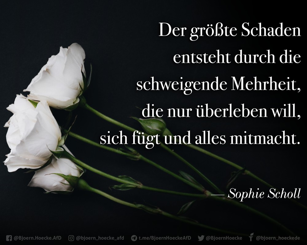 Gedenken an die Geschwister Scholl